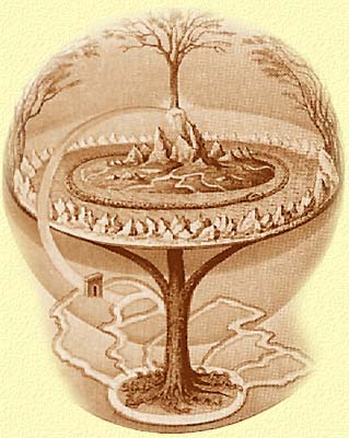 Världsträdet som Oluf Olufsen, 1800-tal, tänkte sig det